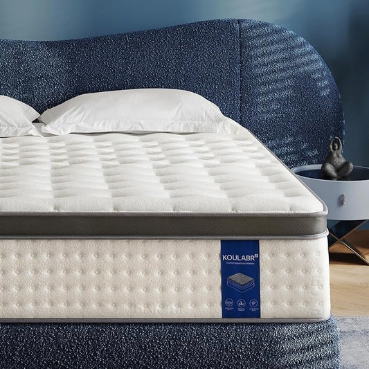 Twin Mattress,10 Inch Twin Size Mattresses in a Box,Memory Foam Hybrid Mattress , Individual Pocket Spring for Motion Isolation &Zoned Support & Pressure Relief,Medium Firm (Twin, 10, 0.0, Inches)