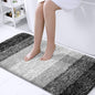 OLANLY Bathroom Runner Rugs 47x24, Extra Soft Absorbent Microfiber Bath Rugs, Rubber Backing, Quick Dry, Machine Washable Bath Mats for Bathroom Floor, Tub and Shower, Home Decor Accessories, Black