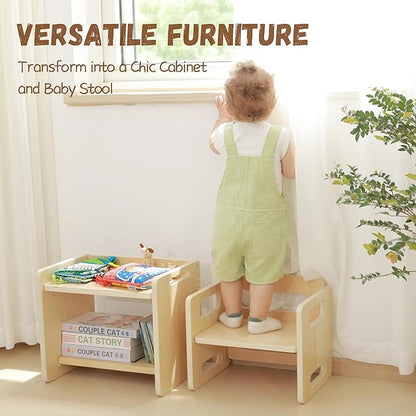 Montessori Weaning Table and Chair Set - Adjustable Design for Toddlers, Ideal for Mealtime, Learning, and Play