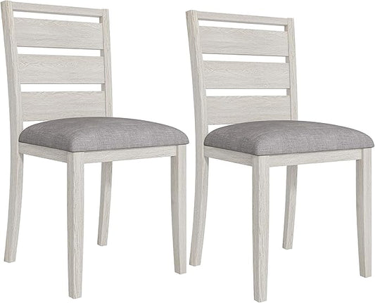 Solid Wood Dining Table, Part of Dining Table Set- Mix and Match Table, Chair, and Bench Sold Separately for Dining Room, Kitchen, Grey