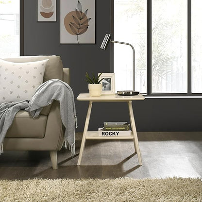 Roundhill Furniture Arona 3-Piece Coffee Table Set, Coffee Table and Two End Tables, Off-White Finish