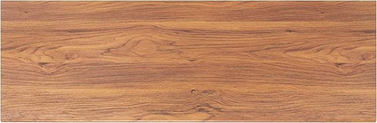 SAFAVIEH Aurelio TV Stand for up to 55" Flatscreen – Walnut Brown, 1 Sliding Door with Interior Storage and Open Shelves, Entertainment Media Console (MED9600A)