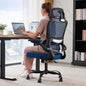 TRALT Office Chair Ergonomic Desk Chair, 330 LBS Home Mesh Office Desk Chairs with Wheels, Comfortable Gaming Chair, High Back Office Chair for Long Hours (Blue)