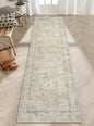 LIVEBOX Washable 2.5x8 Runner Rugs for Entryway Bathroom, Boho Kitchen Floor Mats Long Rug Runners for Hallways Non Slip, Farmhouse Low-Pile Carpet Runners for Laundry Room, Tan