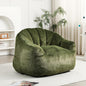 Furniliving Bean Bag Chair, Giant Bean Bag Chair Stuffed Floor Sofa for Adults Comfy Bean Bag Sofa with Back Support, Oversized Bean Bag Couch for Living Room Bedroom Dorm Office, Faux Leather, Green