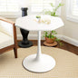 Dining Table for 2-4, 31.5" Kitchen Table Space Saving, Modern Tables for Dining Room, Living Room, Coffee Bar, White
