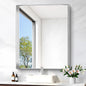 Silver Bathroom Mirror, 30x36 Inch Rectangular Framed Mirror, Large Wall Mounted Bathroom Vanity Mirror Over Sink for Bedroom,Restroom, Living Room, Hangs Vertically or Horizontally