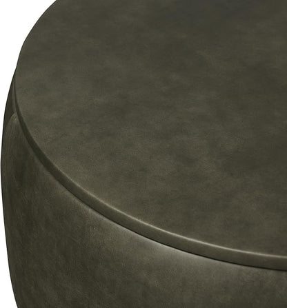 POLY & BARK Herve Storage Ottoman in Olivine Green
