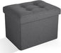 Ottoman Storage Ottoman Foot Rest Stool Foldable Bench with Storage Student Dormitory Bedroom and Entryway 16 X 12 X 12