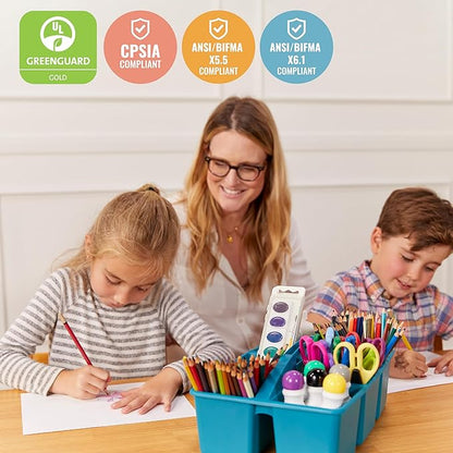 ECR4Kids 24in x 48in Rectangular Hardwood Table and Chair Set, 12in Seat Height, Kids Furniture, Honey