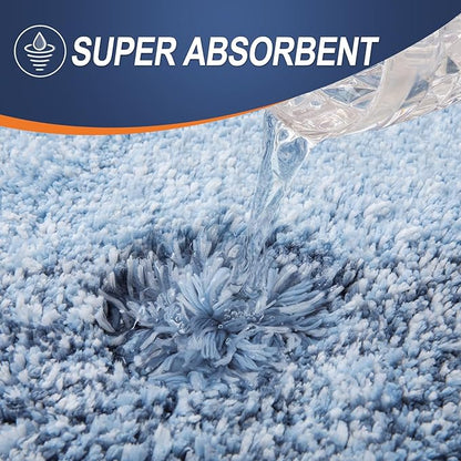 OLANLY Bathroom Rugs Mat 44x32, Extra Soft Absorbent Microfiber Bath Rugs, Rubber Backing, Quick Dry, Machine Washable Bath Mats for Bathroom Floor, Tub and Shower, Home Decor Accessories, Blue