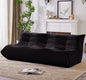 Bean Bag Chair, 3 Seater Fireside Chair Large Bean Bag Sofa for Adults, Memory Foam Chairs Gaming Chairs with Comfy Design & Soft Fabric, Lazy Floor Sofa for Living Room, Bedroom, Dark Gray