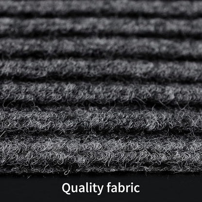 TANYOYO3' X 6' Commercial Grade Door Floor Mat Brush Step Entrance Mat Vinyl Backed Utility Doormat Heavy Duty Floor Rugs Commercial Outdoor Carpet Indoor Entrance Mat，Grey