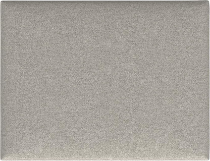 SIMPLIHOME Owen 34 inch Wide Mid Century Modern Rectangle Coffee Table Storage Ottoman in Cloud Grey Polyester Fabric, Assembled, For the Living Room, Entryway and Family Room