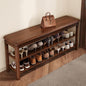 Shoe Rack for Front Door Entrance, Solid Wood Shoe Bench for Closet, Holds Up to 550lbs, Shoe Rack Bench for Entryway, Mudroom, Hallway