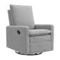 Oxford Baby Uptown Upholstered Swivel Glider and Recliner Nursery Chair,Boucle, Koala Gray