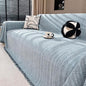Nobildonna Sofa Cover Washable Soft Thicken Chenille Couch Cover with Tassel,Waterproof Sofa Slipcover for 2-3 Cushion Couch,Sectional Sofa,L-Shaped Furniture Protector Pet-Friendly,Dusty Blue71 x118