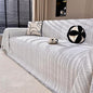 Nobildonna Sofa Cover Washable Soft Thicken Chenille Couch Cover with Tassel,Waterproof Sofa Slipcover for 2-3 Cushion Couch,Sectional Sofa,L-Shaped Furniture Protector Pet-Friendly,Beige 91"x118"
