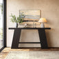 LITTLE TREE 70.8-Inch Long Black Console Table for Entryway, Narrow Modern Sofa Table for Entry, Hallway, Behind Couch, Living Room, Foyer, Entrance, Front Door