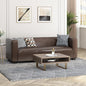 Merax Mid Century Modern 3 Seater Sofa with Birch Wood Legs, 80" Wide Smooth Upholstered Couch for Living Room, Apartment, Dark Brown