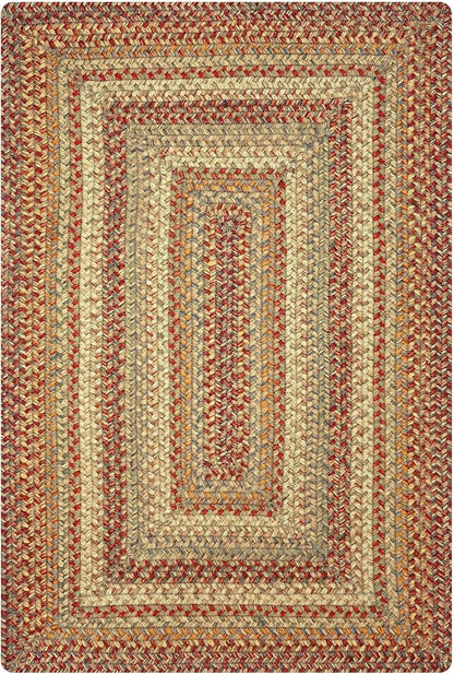 Harvest Multicolor Small Braided Rugs, 2x3' Rectangle - Handmade with Jute, Warm Country Decor, Perfect for Bathrooms and Entryways - Durable and Easy to Clean