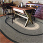 Manchester Black Braided Oval Rug, Jute, 4x6' - Perfect Country Primitive Decor for Entryway, Bedroom, Everywhere