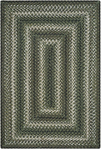 Homespice Pinecone Jute Braided Rug 20x30 – Country Style Braided Kitchen Rugs for Country Decor