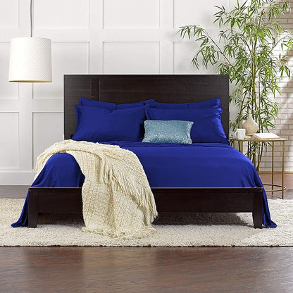 Pure Bamboo California King Sheets, Genuine 100% Organic Viscose Derived from Bamboo Bed Sheet Set, Soft & Cooling, Double Stitching, 2 Year Quality Promise (California King, Cobalt Blue)