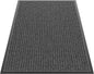 Sturdy Front Door Mat Outside Entrance, 4' x 3' All-Season All-Weather Doormat Waterproof, Stain and Fade Resistant, Natural Rubber Indoor Outdoor Welcome Door Mat Trap Dirt