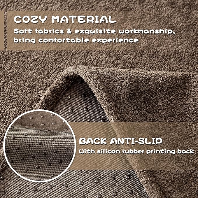 MYSKY HOME Sectional Couch Covers, Couch Cover for 3 Cushion, Couch Covers for Sofa, Dog Couch Protector, L Shape Sofa Cover Sofa Slipcovers Washable Furniture Covers for Pets, 91" x 118", Dark Brown