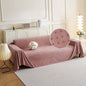 MYSKY HOME Pink Sofa Cover, Couch Covers for Pet, Oversized Couch Covers for 3 Cushion Couch, Thick Durable Sofa Covers for Furniture, Couch Cover,Non Slip Soft Protector, 91" x 150"