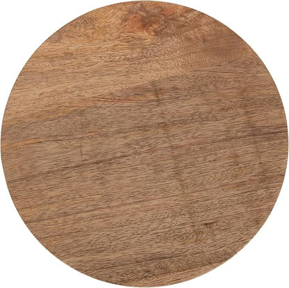 Kate and Laurel Wegner Transitional Wooden Round Drink Table, 8 x 8 x 23, Natural Wood, Modern Durable Pedestal Table for Use as Round Drink Table, Indoor Plant Stand, or Decorative Mini Table