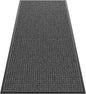 Sturdy Front Door Mat Outside Entrance, 6' x 3' All-Season All-Weather Doormat Waterproof, Stain and Fade Resistant, Natural Rubber Indoor Outdoor Welcome Door Mat Trap Dirt