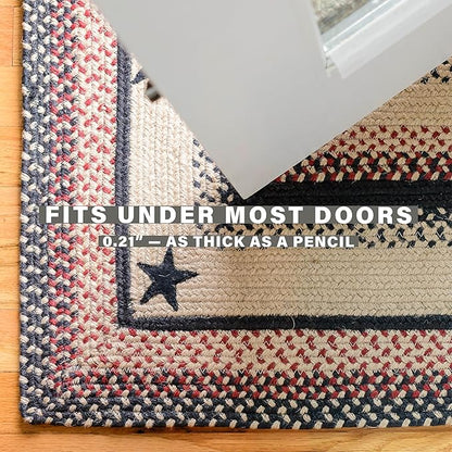 Homespice Gloucester Jute Black 4x6' Braided Area Rug for Living Room, Bedroom and Dining Room. Pet Friendly. Decor Styles- Farmhouse Rug, Rustic, Vintage, Cottage, Primitive, Country, Boho Rug