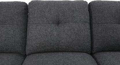 Halibur Sectional Sofa or Couch with Ottoman for Living Room, Apartment, Bedroom, Office