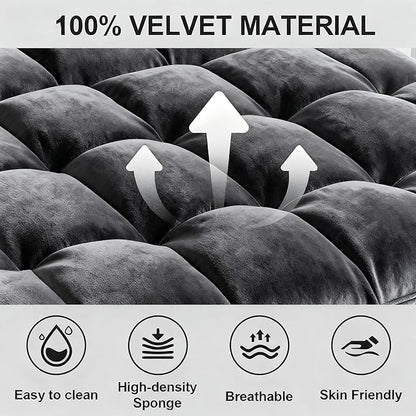 3 in1 Sofa Bed, Pull-Out Sleeper Sofa Bed with 3-Level Adjustable Backrest, Velvet Fabric Convertible Love Seat Sleepers Beds for Living Room & Bedroom & Apartment, Grey