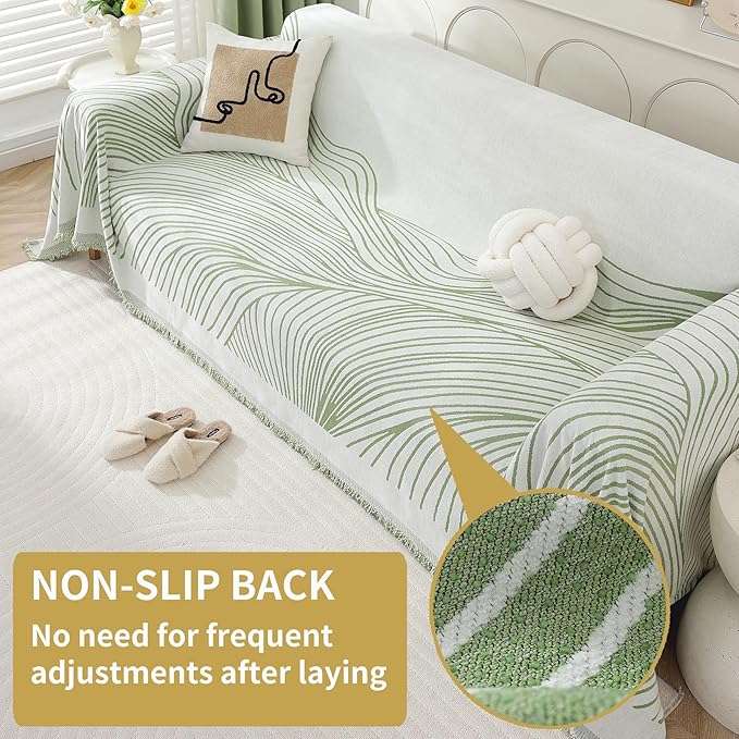 Non Slip Sofa Covers Couch Covers for 3 Cushion Couch Sofa Pet Friendly Washable Couch Covers for Sofa, Soft Thick Sectional Couch Covers L Shape Furniture Protector for Kids, Dogs 71" X102"