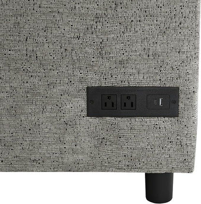 Eafurn Oversized U Shaped Sectional Sleeper Sofabed Pull Out Couch Bed for Living Room 6 Seater Upholstered Convertible Pullout Lounge Sofa Couch w/Storage Chaise, USB Ports for Living Room Apartment