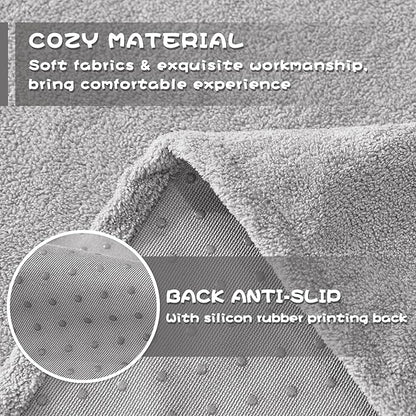 MYSKY HOME Couch Covers for 3 Cushion Couch Sofa Pet Friendly, Couch Cover for Sectional Sofa Furniture Protector Cover, Non Slip Sofa Cover, Sofa Covers Washable, 71"x118", Light Grey