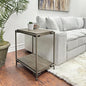 Roundhill Furniture Corbeta Living Room, Side Tables, Aged Graphite