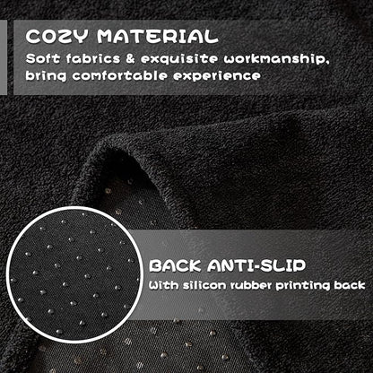 MYSKY HOME Black Couch Covers for Sectional Sofa, Love Seat Covers, Couch Covers for Dogs Washable Couch Cover Banket Modern Sofa Slipcovers, Super Soft Sofa Towel for Kids, Pets, 71" x 102"