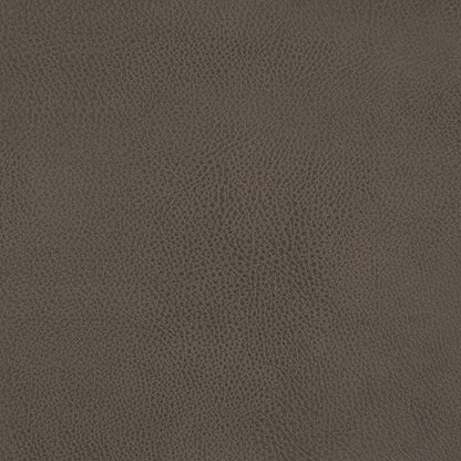 HomePop Modern Channel Tufted Faux Leather Ottoman Home Décor|Ottoman for Living Room & Bedroom - Pewter Gray Faux Leather