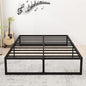 14 Inch Full Size Bed Frame No Box Spring Needed, Heavy Duty Metal Platform Beds with Sturdy Steal Slats for Mattress Foundation, Easy Assembly, Noise Free, Black
