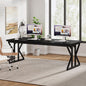 Tribesigns 78.7-Inch Executive Desk, Large Computer Office Desk Workstation, Modern Simple Style Laptop Desk Study Writing Table Business Furniture for Home Office (Black, 78.7 Inch)