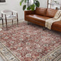 Washable Area Rug 8'x10' Boho Design Non-Shedding Non-Slip Easy Care Ideal for High Traffic Areas in Living Room Bedroom Office Coffee Table Kitchen Large Carpet