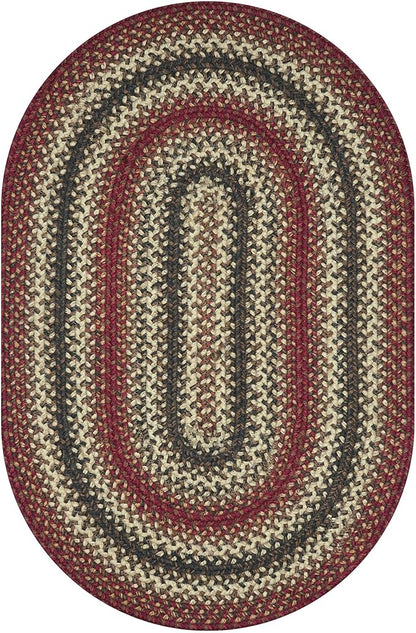 Homespice Chester Oval Braided Rugs 20x30 Perfect for Any Kitchen, Bathroom or Entryway