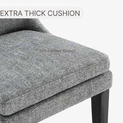 Upholstered Dining Chairs Modern Sidechair Performance Fabric High Back Armlesschair for Diningroom Kitchen,Dark Grey,Set of 2(1 Box)
