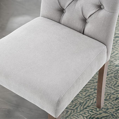 Tufted Upholstered Parsons Dining Chair with Sturdy Solid Wood Legs