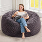 Hobestluk Bean Bag Chairs Adults Beanbag Chair with Filler Large Bean Bags with Fluffy Embossed Cover, Giant Bean Bag Chairs for Adults (Dark Grey, 4FT - 44” x 44” x 24”)