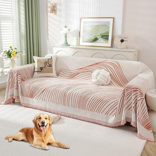 Non Slip Sofa Covers Couch Covers for 3 Cushion Couch Sofa Pet Friendly Washable Couch Covers for Sofa, Soft Thick Sectional Couch Covers L Shape Furniture Protector for Kids, Dogs 71" X118"